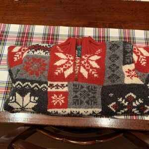 Ralph Lauren Wool 3/4 Zip Sweater